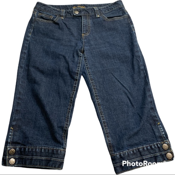 Ann Taylor Modern Fit Lindsay Waist Capri Jeans sz 10 - Picture 10 of 10